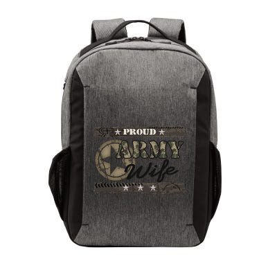 Proud Army Wife Gift Vector Backpack