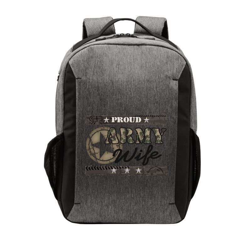 Proud Army Wife Gift Vector Backpack
