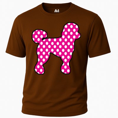Pink And White Polka Dot Poodle For 50s Sock Hop Dance Performance Shirt