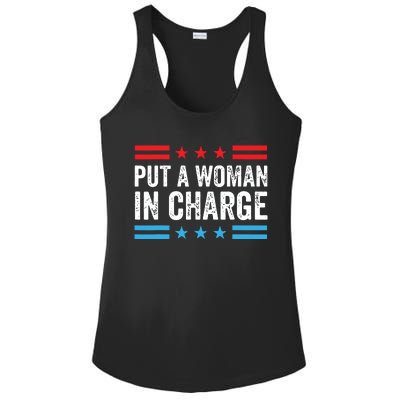 Put A Woman In Charge Ladies PosiCharge Competitor Racerback Tank