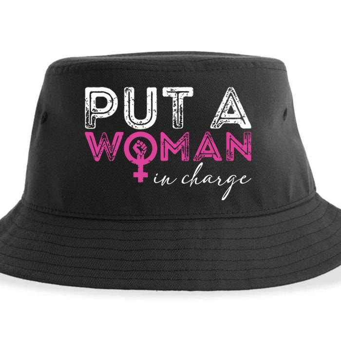 Put A Woman In Charge Sustainable Bucket Hat