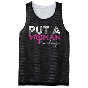 Put A Woman In Charge Mesh Reversible Basketball Jersey Tank