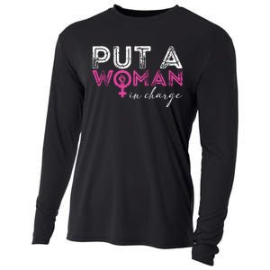 Put A Woman In Charge Cooling Performance Long Sleeve Crew