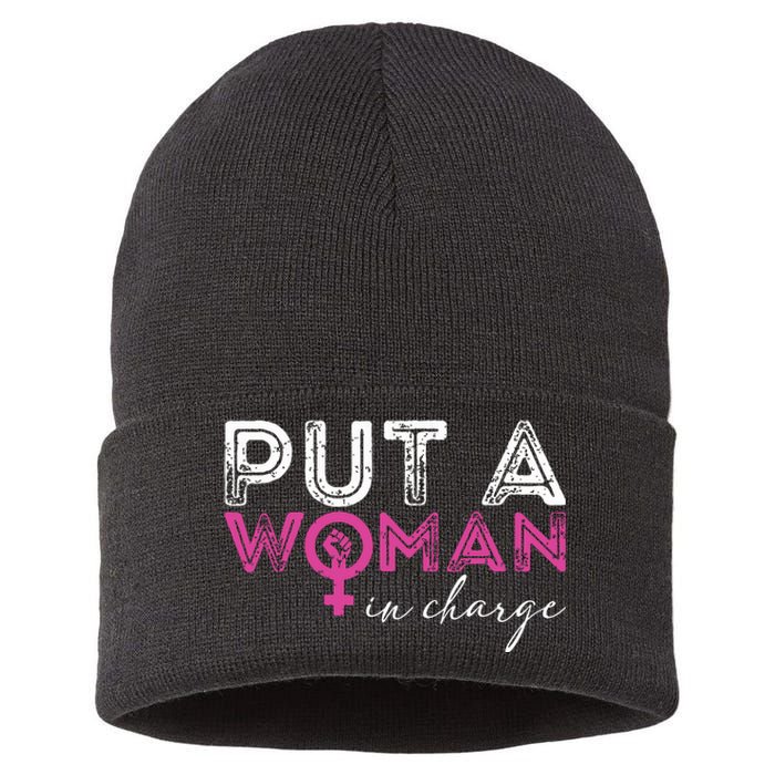 Put A Woman In Charge Sustainable Knit Beanie