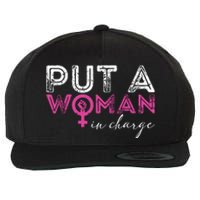 Put A Woman In Charge Wool Snapback Cap