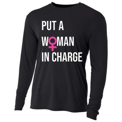 Put A Woman In Charge Potus Female President Cooling Performance Long Sleeve Crew