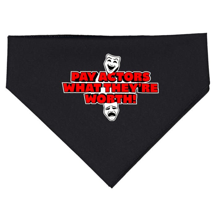 Pay Actors What Theyre Worth Sag Aftra On Strike WGA Protest Background Actor USA-Made Doggie Bandana