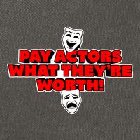 Pay Actors What Theyre Worth Sag Aftra On Strike WGA Protest Background Actor Cotton Canvas Backpack