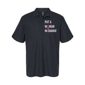 Put A Woman In Charge Potus Female President Softstyle Adult Sport Polo