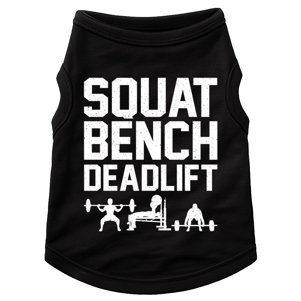 Powerlifting Art Weight Lifting Power Lifter Gift Doggie Tank