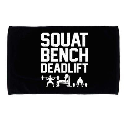 Powerlifting Art Weight Lifting Power Lifter Gift Microfiber Hand Towel