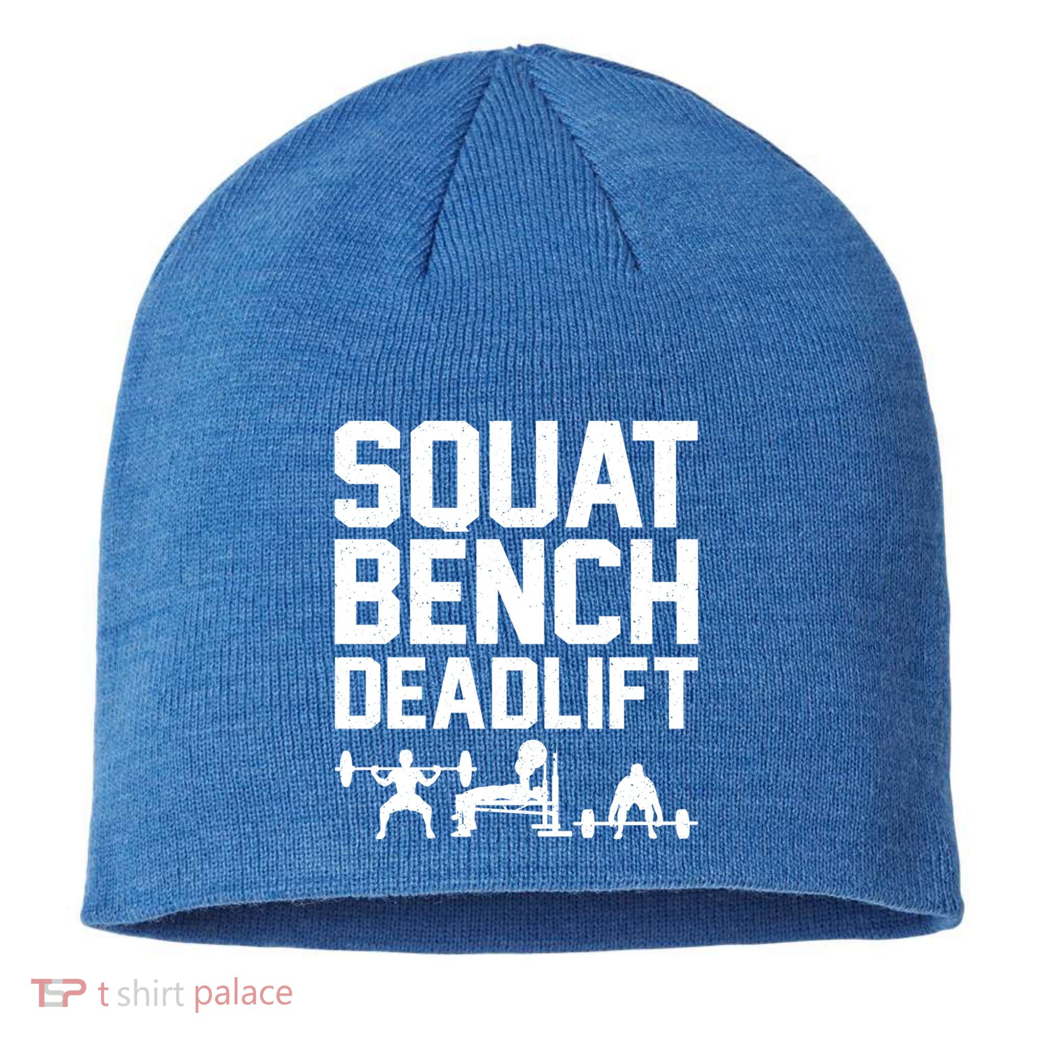 Powerlifting Art Weight Lifting Power Lifter Gift Sustainable Beanie