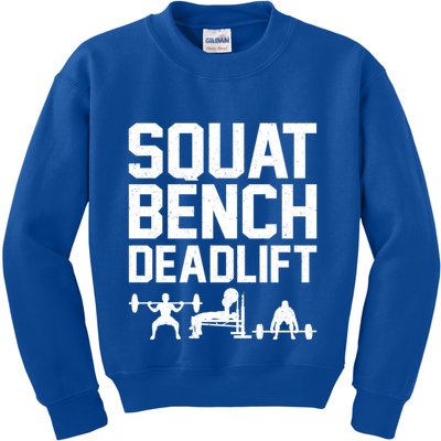 Powerlifting Art Weight Lifting Power Lifter Gift Kids Sweatshirt