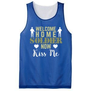 Proud Army Wife Friend Welcome Home Soldier Now Me Cute Gift Mesh Reversible Basketball Jersey Tank