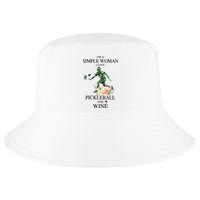 PICKLEBALL AND WINE I'M A SIMPLE WOMAN Cool Comfort Performance Bucket Hat