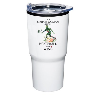 PICKLEBALL AND WINE I'M A SIMPLE WOMAN Tumbler