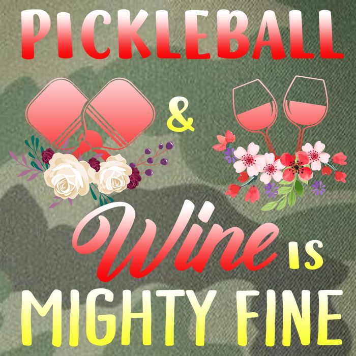PICKLEBALL AND WINE IS MIGHTY FINE Legacy Tie Dye Trucker Hat