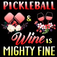 PICKLEBALL AND WINE IS MIGHTY FINE Wool Snapback Cap