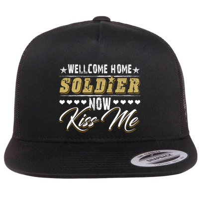 Proud Army Wife Friend Welcome Home Soldier Now Me Gift Flatbill Hat