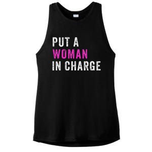 Put A Woman In Charge Ladies PosiCharge Tri-Blend Wicking Tank