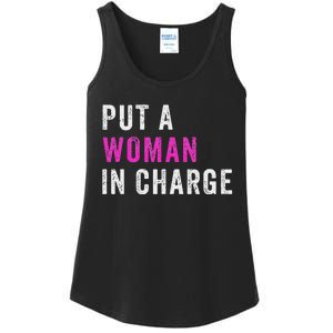 Put A Woman In Charge Ladies Essential Tank