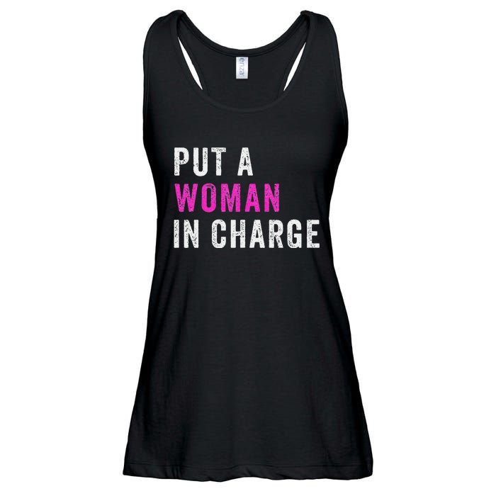 Put A Woman In Charge Ladies Essential Flowy Tank