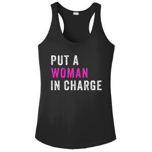 Put A Woman In Charge Ladies PosiCharge Competitor Racerback Tank