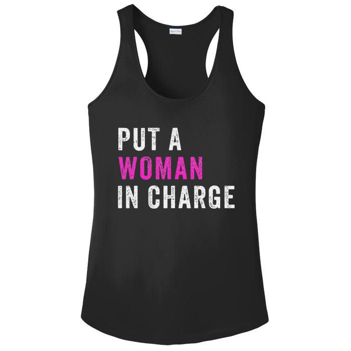 Put A Woman In Charge Ladies PosiCharge Competitor Racerback Tank