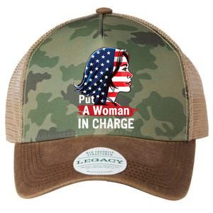 Put A Woman In Charge 2024 Empower Women In Politics Legacy Tie Dye Trucker Hat