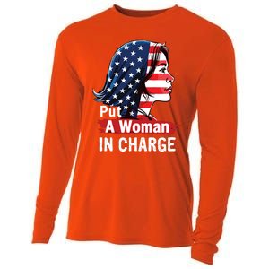 Put A Woman In Charge 2024 Empower Women In Politics Cooling Performance Long Sleeve Crew