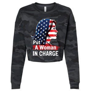 Put A Woman In Charge 2024 Empower Women In Politics Cropped Pullover Crew