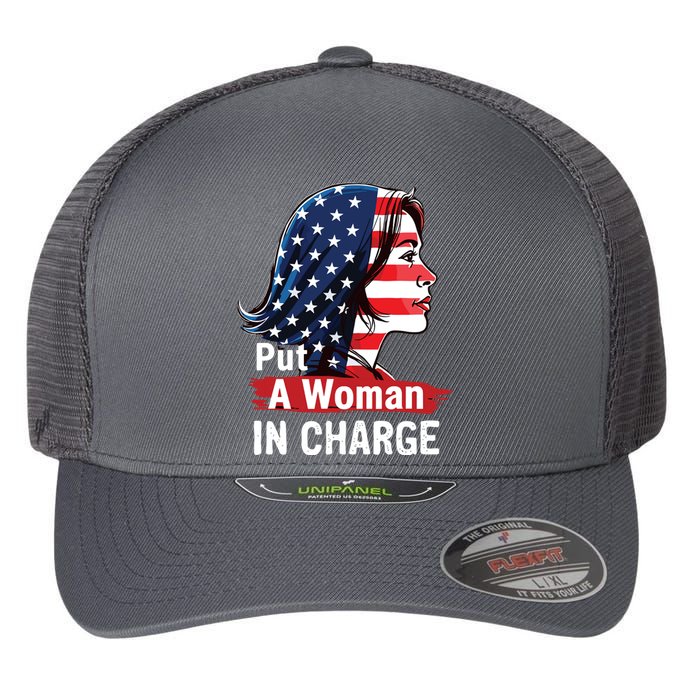 Put A Woman In Charge 2024 Empower Women In Politics Flexfit Unipanel Trucker Cap