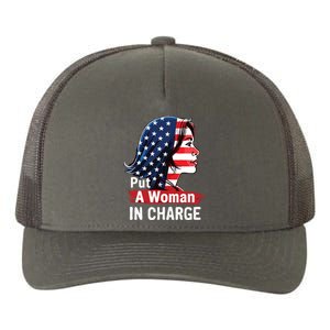 Put A Woman In Charge 2024 Empower Women In Politics Yupoong Adult 5-Panel Trucker Hat