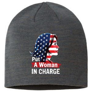 Put A Woman In Charge 2024 Empower Women In Politics Sustainable Beanie