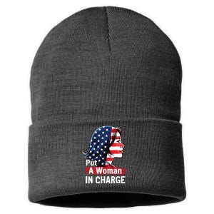 Put A Woman In Charge 2024 Empower Women In Politics Sustainable Knit Beanie