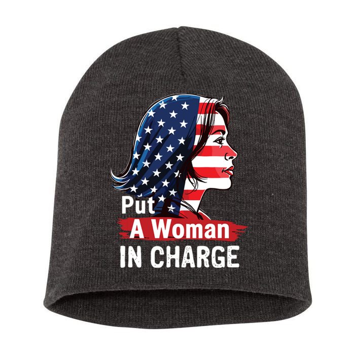 Put A Woman In Charge 2024 Empower Women In Politics Short Acrylic Beanie