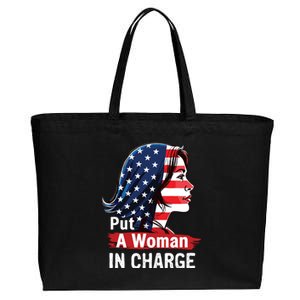 Put A Woman In Charge 2024 Empower Women In Politics Cotton Canvas Jumbo Tote