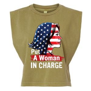 Put A Woman In Charge 2024 Empower Women In Politics Garment-Dyed Women's Muscle Tee