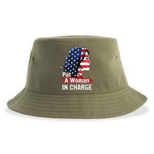 Put A Woman In Charge 2024 Empower Women In Politics Sustainable Bucket Hat