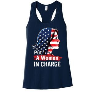 Put A Woman In Charge 2024 Empower Women In Politics Women's Racerback Tank