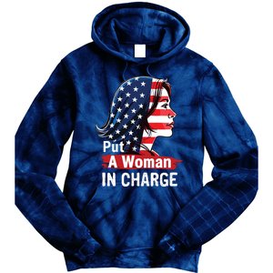 Put A Woman In Charge 2024 Empower Women In Politics Tie Dye Hoodie