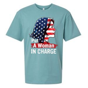 Put A Woman In Charge 2024 Empower Women In Politics Sueded Cloud Jersey T-Shirt