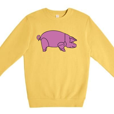 Pig As Worn By Dave Gilmour Premium Crewneck Sweatshirt