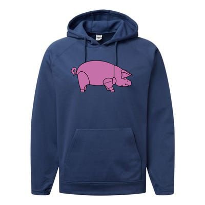 Pig As Worn By Dave Gilmour Performance Fleece Hoodie