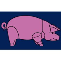 Pig As Worn By Dave Gilmour Bumper Sticker