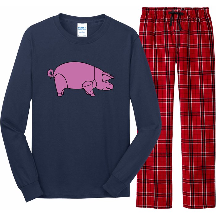 Pig As Worn By Dave Gilmour Long Sleeve Pajama Set