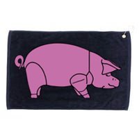 Pig As Worn By Dave Gilmour Grommeted Golf Towel