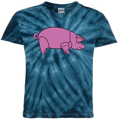 Pig As Worn By Dave Gilmour Kids Tie-Dye T-Shirt