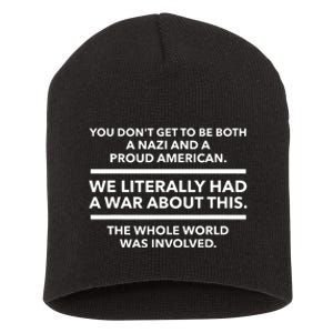 Proud American We Literally Had A War About This Short Acrylic Beanie