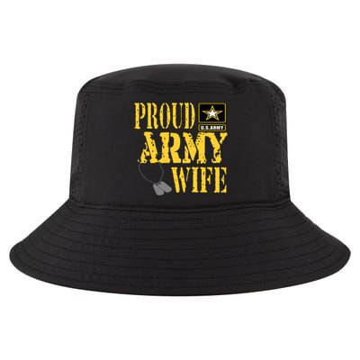 Proud Army Wife Gift Military Pride Meaningful Gift Cool Comfort Performance Bucket Hat